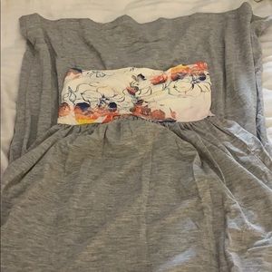 Strapless maxi dress